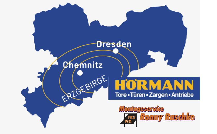 HÖRMANN Händler im Erzgebirge & Mittelsachsen (Sachsenkarte)